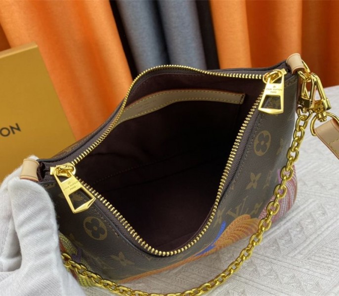 Louis Vuitton X YK Mongram Canvas Boulogne Bag In Pumpkin
