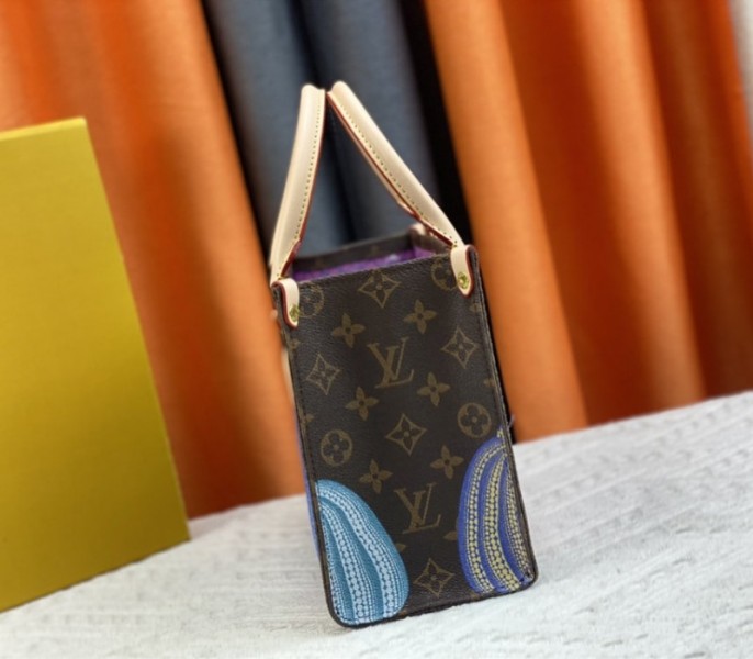 Louis Vuitton X YK Monogram Canvas Onthego PM Tote In Pumpkin