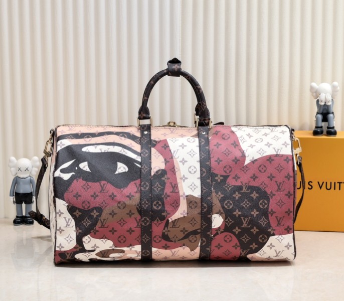 J Hope X Keepall 55 Brown In Two Eyes Patches