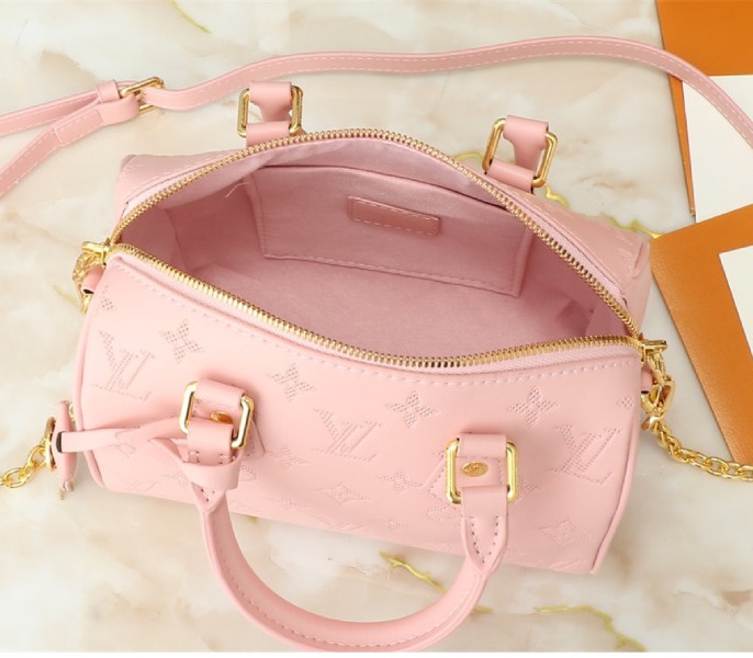 Louis Vuitton Other Leathers Speedy Bandouliere 20 Handbag In Pink Opal