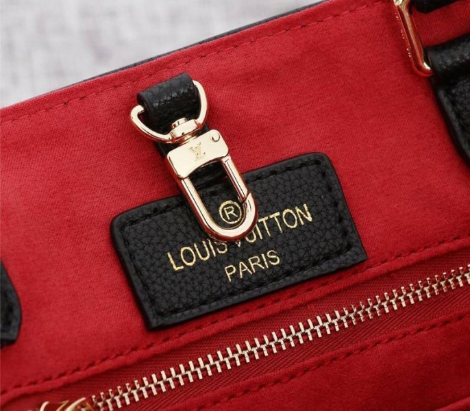 Louis Vuitton Monogram Empreinte OnTheGo MM Tote In Black