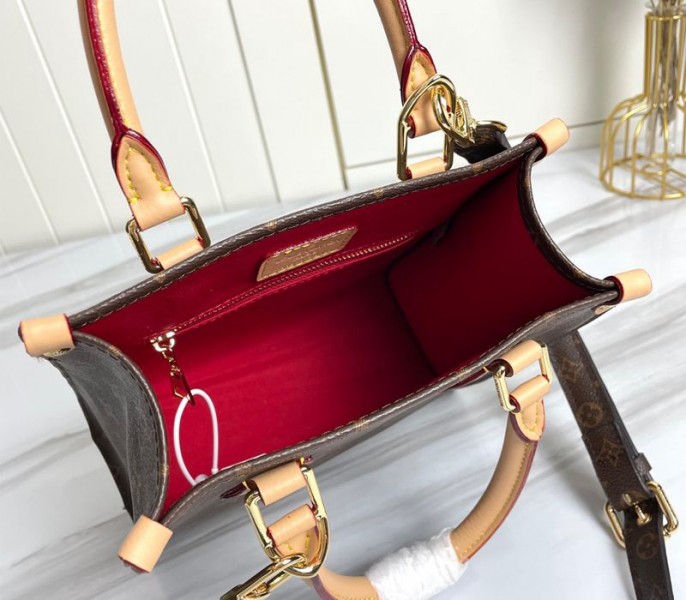 Louis Vuitton Monogram Canvas Sac Plat BB Carryall Handbag