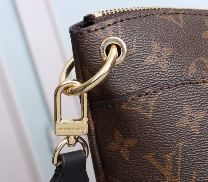 Louis Vuitton Monogram Canvas Odeon MM Bag In Black