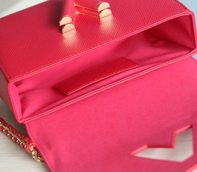 Louis Vuitton Epi Leather Twist MM Bag In Red
