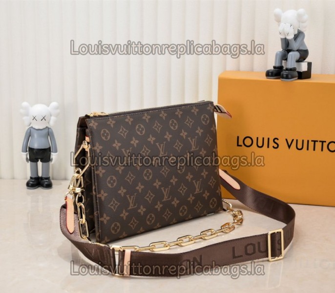 Louis Vuitton Monogram Canvas Coussin MM Bag With Jacquard Strap