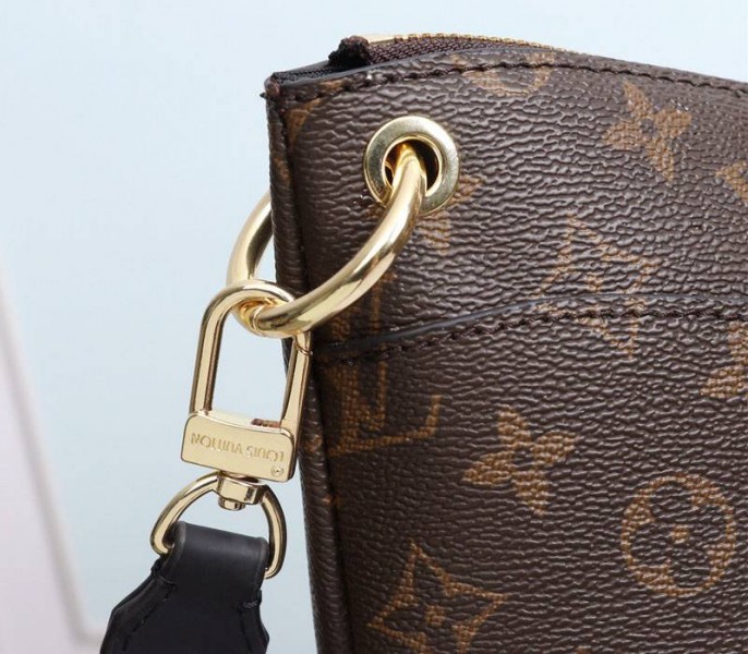 Louis Vuitton Monogram Canvas Odeon PM Bag In Black