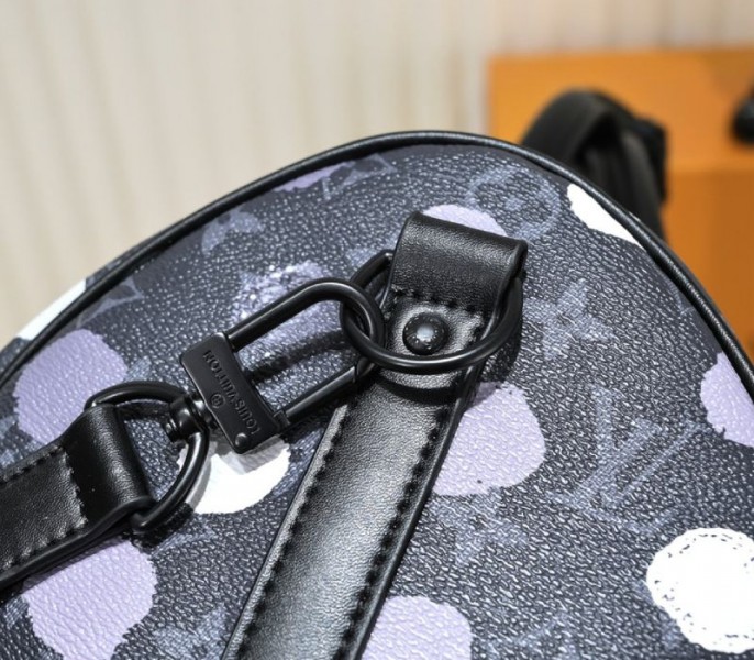 Louis Vuitton X YK Monogram Eclipse Keepall 45 Bandouliere Travel Bag