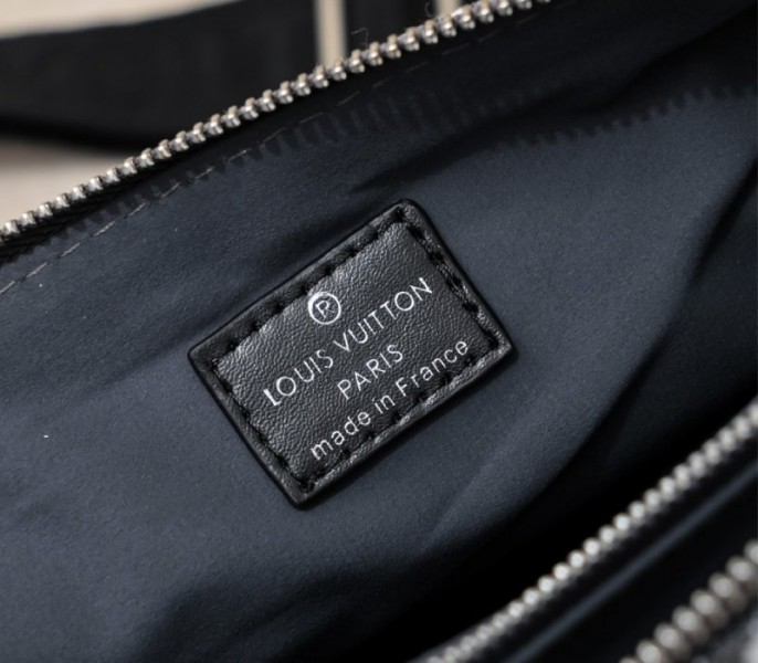 Louis Vuitton Jacquard Denim Coussin PM Bag In Black