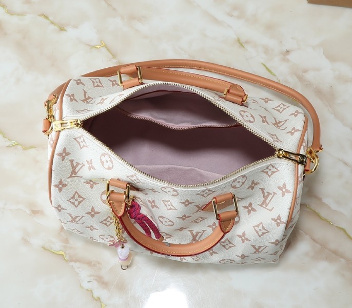 Monogram Dune Canvas Speedy Soft 30 Lucky