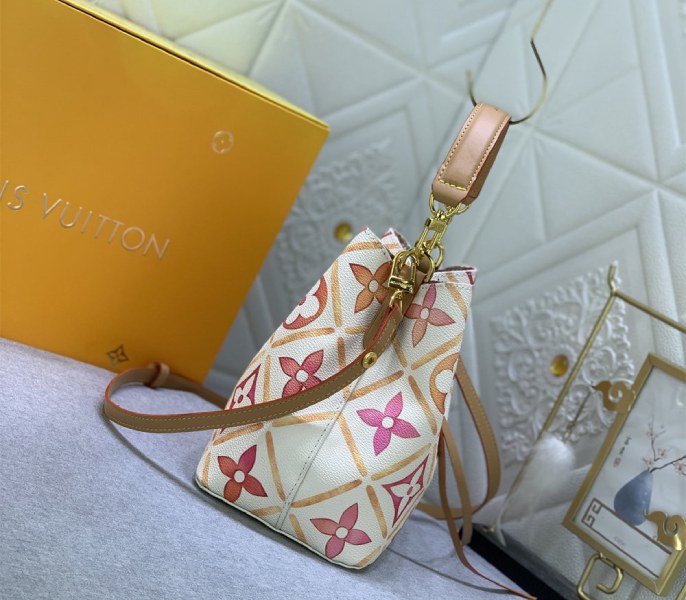 Louis Vuitton LV By The Pool Monogram Tiles Canvas NeoNoe BB Bag In Coral