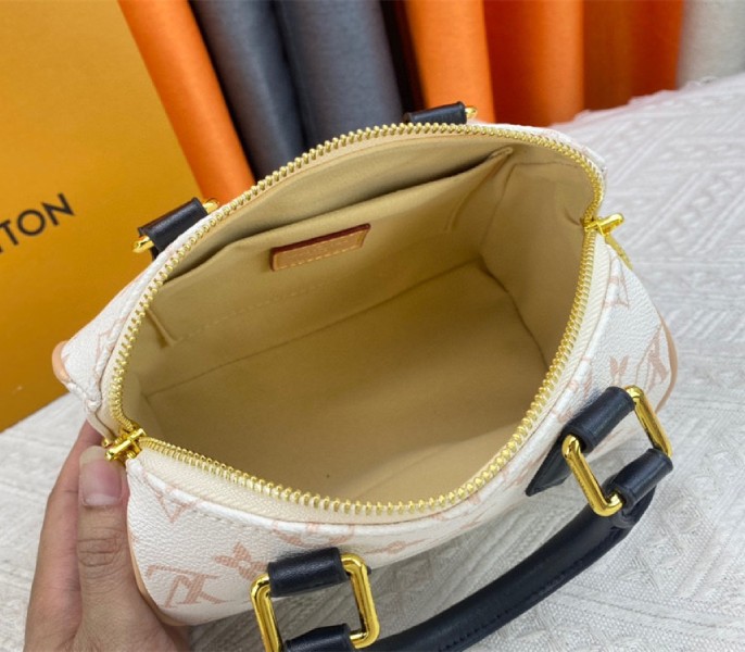 Louis Vuitton Monogram Dune Canvas Speedy 20 Handbag With Strap