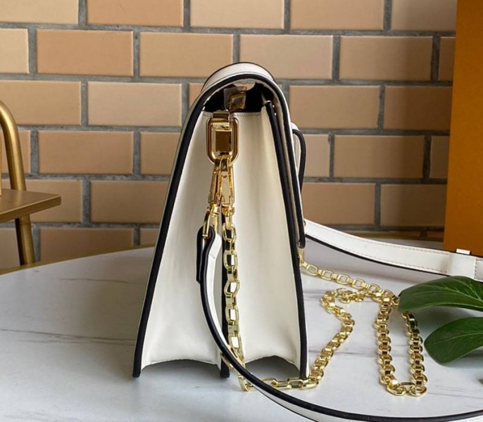 Louis Vuitton Dauphine Lugano MM Off Bag In Off-White