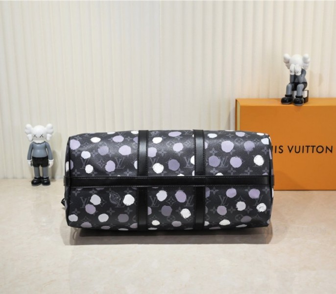 Louis Vuitton X YK Monogram Eclipse Keepall 45 Bandouliere Travel Bag