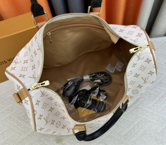 Louis Vuitton Monogram Dune Keepall Bandouliere 45 Travel Bag