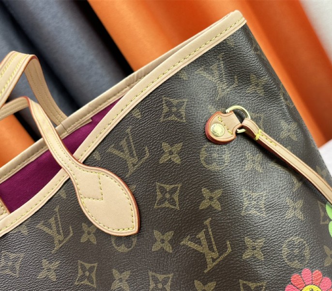 Louis Vuitton X TM Monogram Canvas Neverfull MM