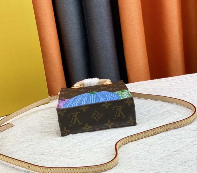 Louis Vuitton X YK Monogram Canvas Petit Sac Plat In Pumpkin