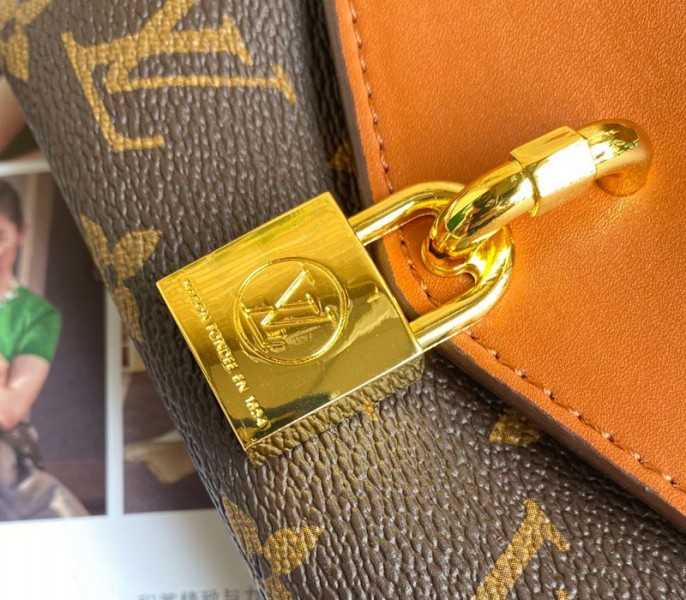 Louis Vuitton Monogram Canvas Padlock On Strap Bag In Caramel