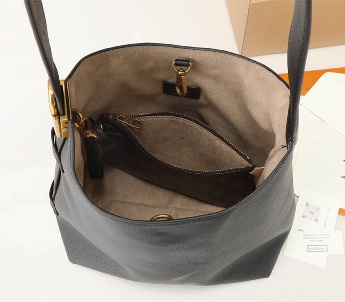 Louis Vuitton Low Key PM Hobo In Black