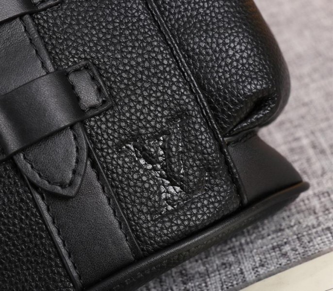 Louis Vuitton Taurillon Leather Christopher XS Backpack In Black