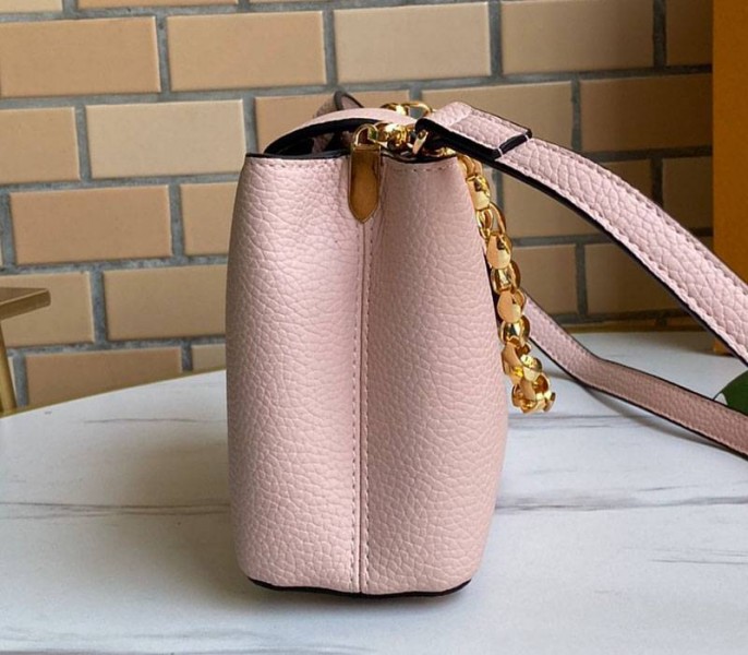 Louis Vuitton Capucines Mini Chain Bag In Pink