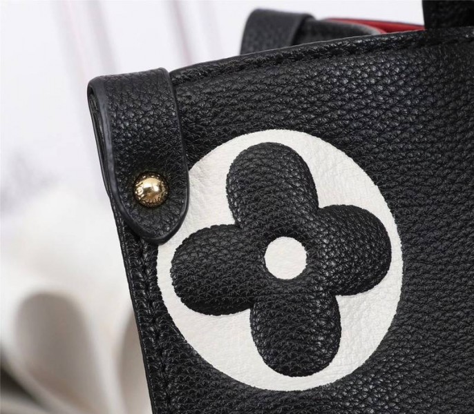 Louis Vuitton Monogram Empreinte OnTheGo MM Tote In Black