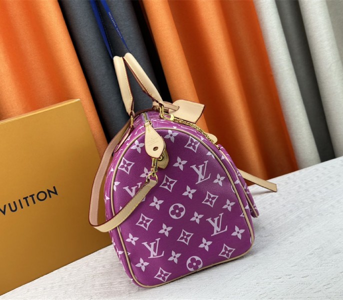 Louis Vuitton Speedy P9 Bandouliere 40 Bag In Pink Purple