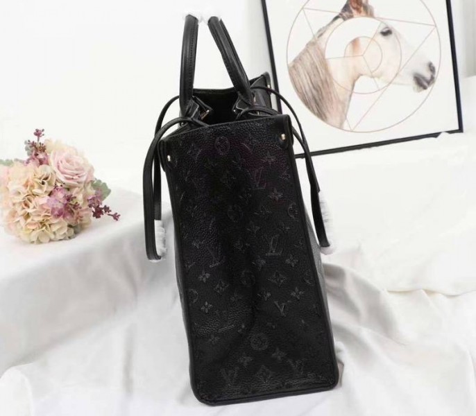 Louis Vuitton Monogram Empreinte Giant Onthego GM Tote In Black
