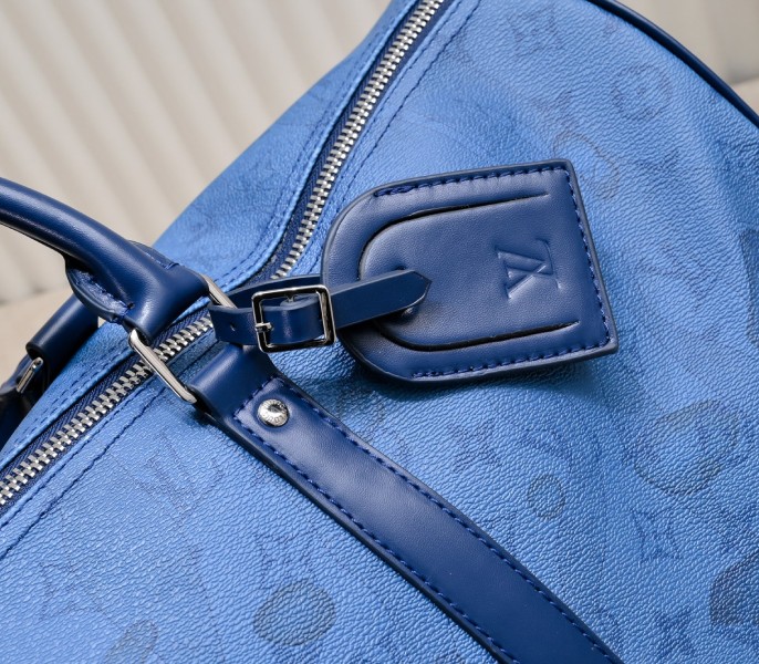 Keepall Bandouliere 50 In Navy River Blue