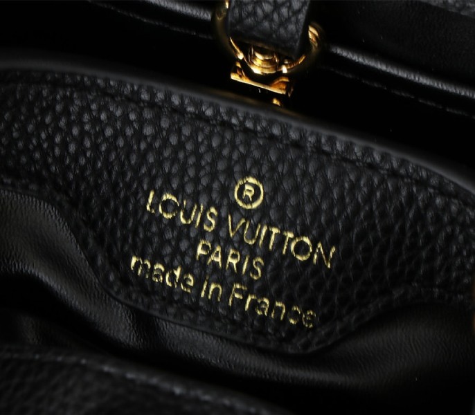 Louis Vuitton Capucines BB Handbag In Black