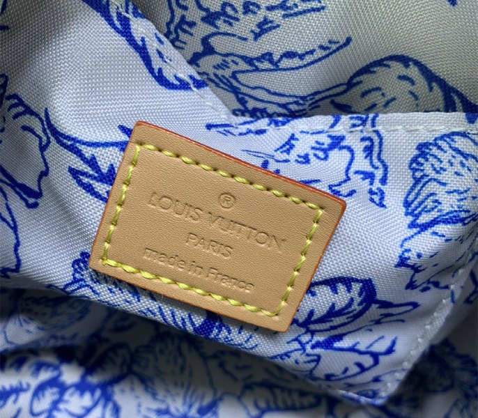 Louis Vuitton LV By The Pool Monogram Tiles Canvas Speedy Bandouliere 20 Bag In Lagoon Blue