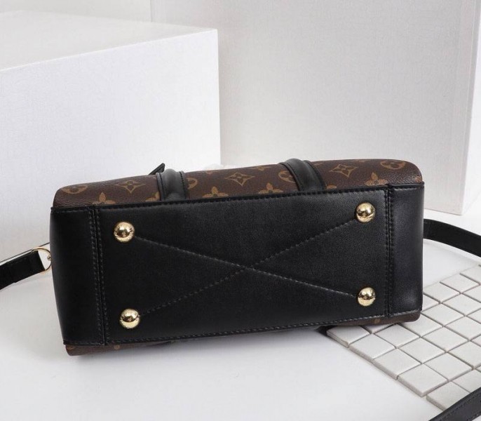 Louis Vuitton Monogram Canvas Soufflot BB Bag In Black