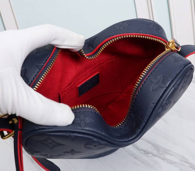 Louis Vuitton Monogram Empreinte Game On Coeur Bag In Navy Blue