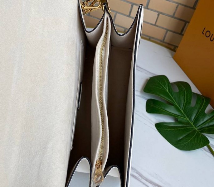 Louis Vuitton Dauphine Lugano MM Off Bag In Off-White