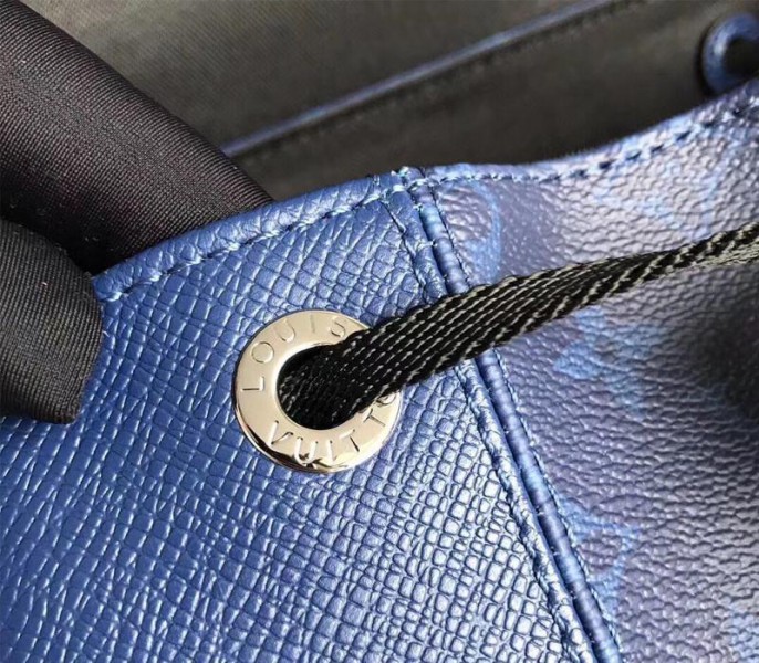 Louis Vuitton Taiga Leather Outdoor Backpack In Pacific Blue