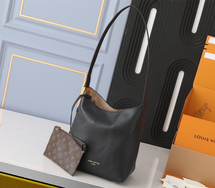 Louis Vuitton Low Key PM Hobo In Black