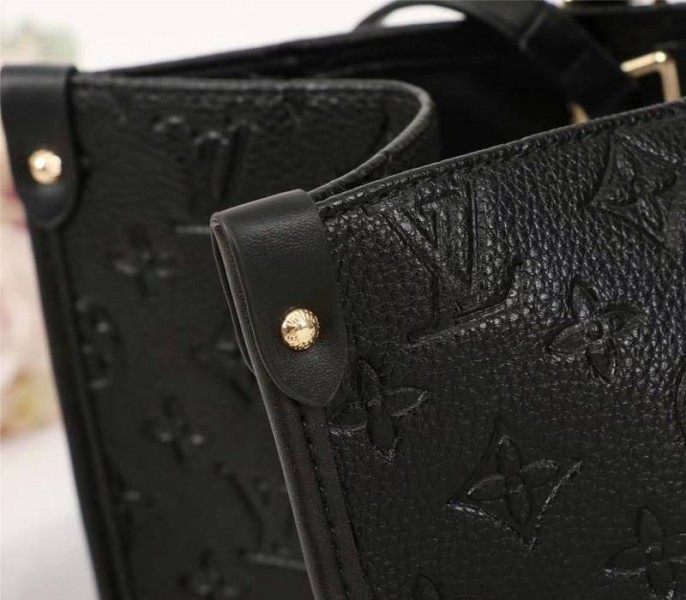 Louis Vuitton Monogram Empreinte Onthego GM Tote In Black