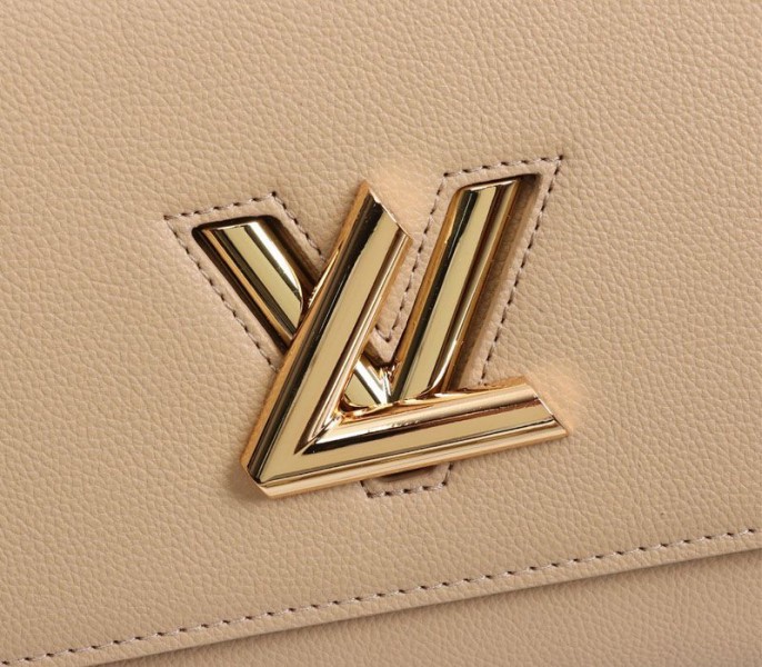Louis Vuitton Twist One Handle MM Handbag In Beige