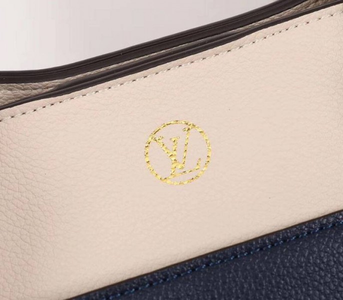 Louis Vuitton On My Side Bag In Navy Blue