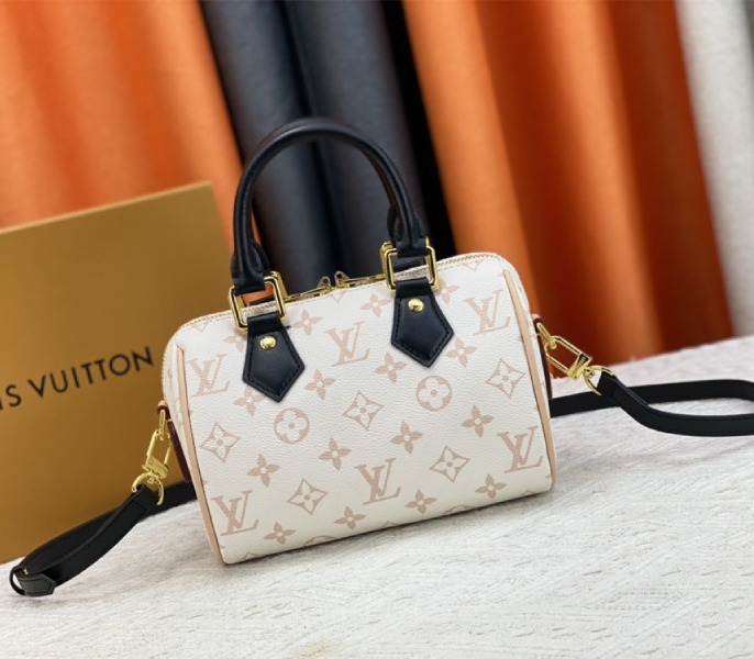 Louis Vuitton Monogram Dune Canvas Speedy 20 Handbag With Strap