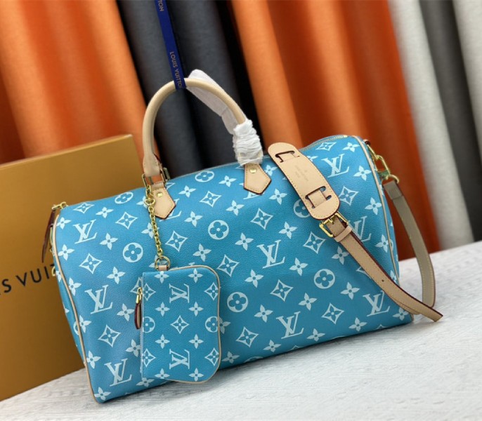 Louis Vuitton Speedy P9 Bandouliere 40 Bag In Turquoise