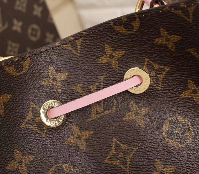 Louis Vuitton Monogram Canvas NeoNoe MM Bag In Rose Poudre