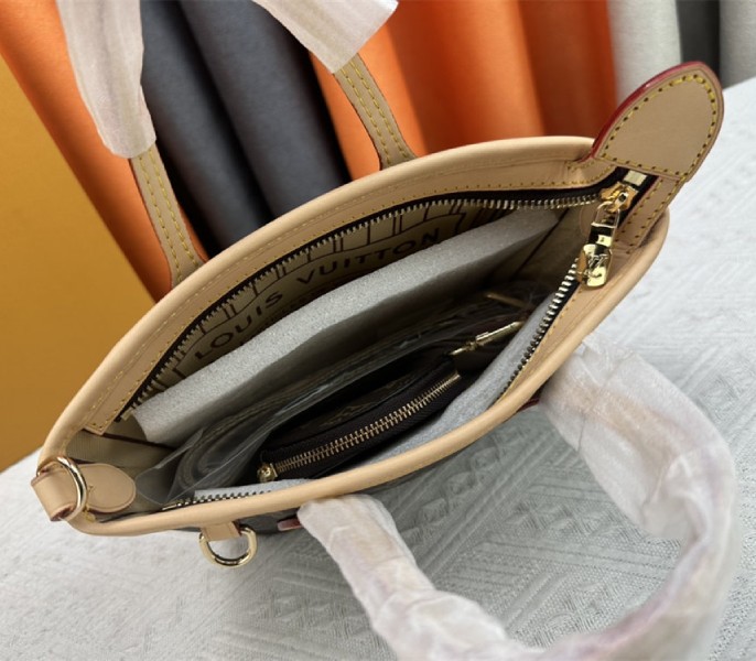 Louis Vuitton Monogram Canvas Neverfull BB Tote In Beige