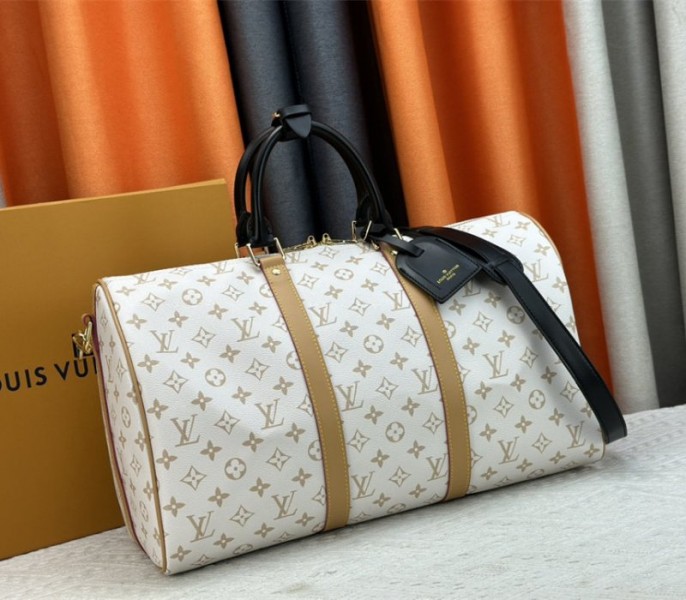 Louis Vuitton Monogram Dune Keepall Bandouliere 45 Travel Bag