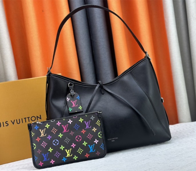 Louis Vuitton X TM CarryAll Vibe MM In Black