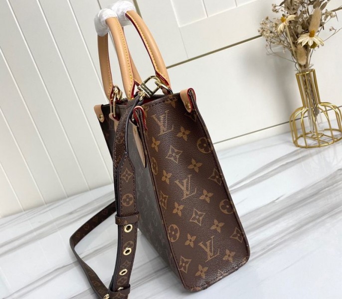Louis Vuitton Monogram Canvas Sac Plat BB Carryall Handbag