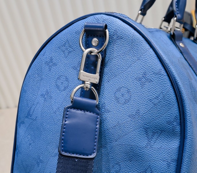 Keepall Bandouliere 50 In Navy River Blue