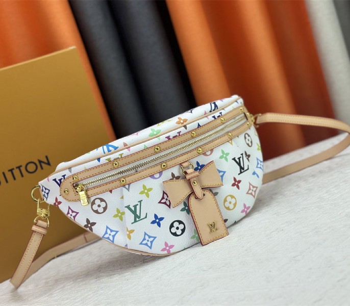 Louis Vuitton X TM Multicolored High Rise In White