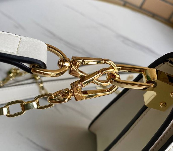 Louis Vuitton Dauphine Lugano MM Off Bag In Off-White