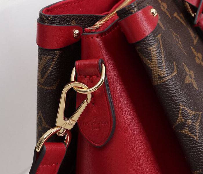 Louis Vuitton Monogram Canvas Soufflot MM Bag In Cerise Red