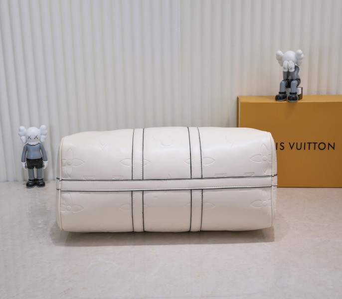 Monogram Empreinte Keepall Bandouliere 45 In Cream